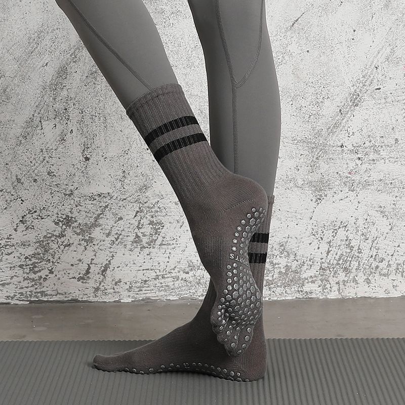 Autumn Winter Long Yoga Socks Non-slip Professional Women's Socks_voghion.com