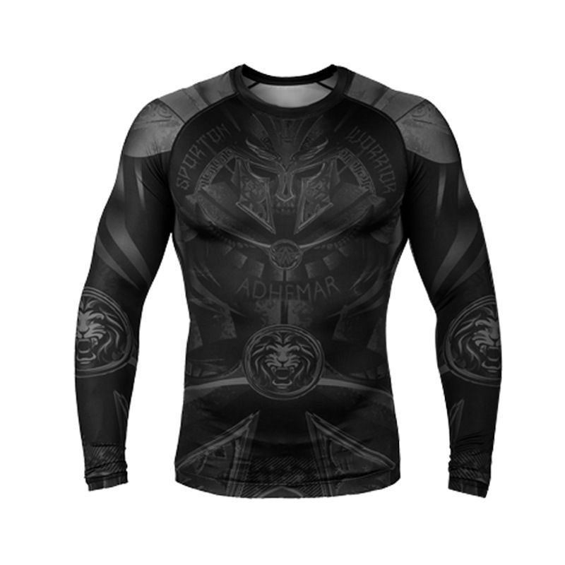 Herenkleding CMuay Thai Vechten Sanda Boksen Strak Lange mouw Heren MMA Training Sport Fitness Ademend Tops Op maat_voghion.com