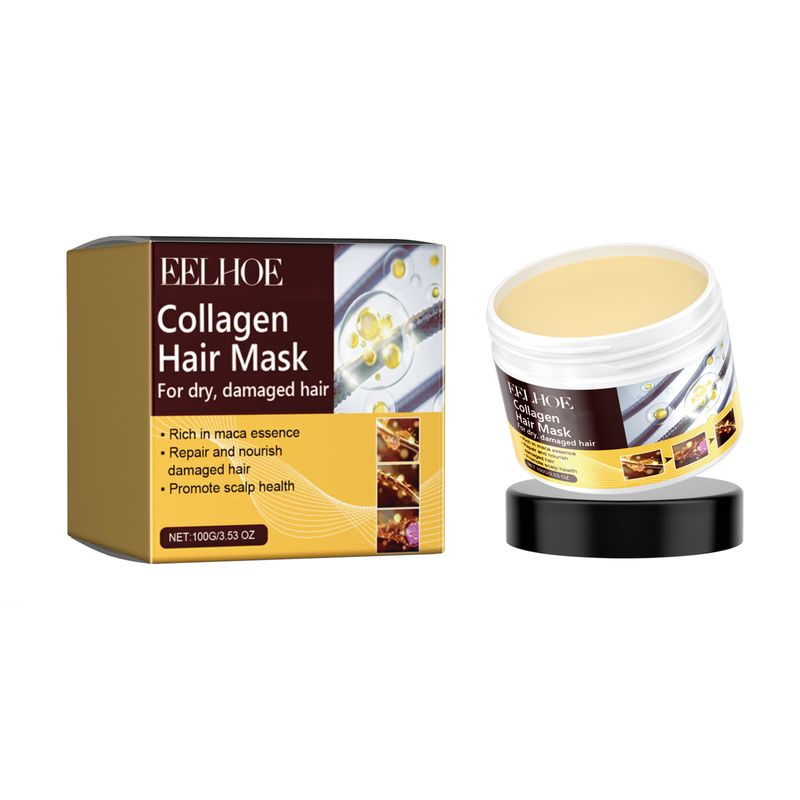 Collagen Repair repariert trockenes, widerspenstiges und verknotetes Haar und sorgt für eine kräftige, feuchtigkeitsspendende und geschmeidige Haarmaske_voghion.com