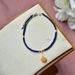 Natural Lapis Lazuli Aklet For Wome, Elegat Ad Simple, Cute With Amber, South Red Agate, Pearl, 14k Gold Plated_voghion.com