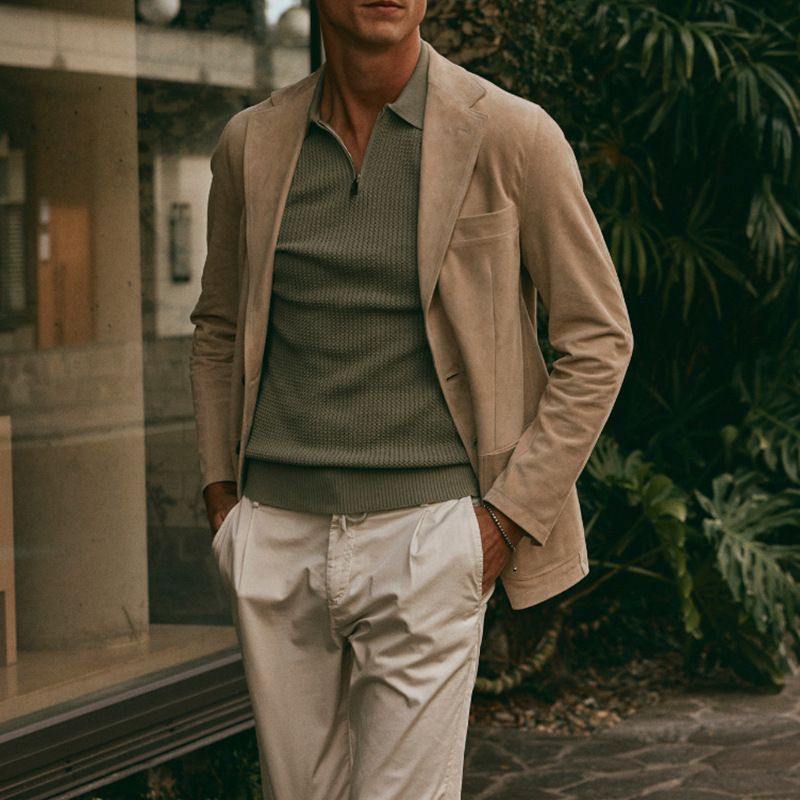 Casual Herren Herbst und Winter Business Style Jacke Mode Revers Anzug Jacke Herrenbekleidung Großhandel_voghion.com