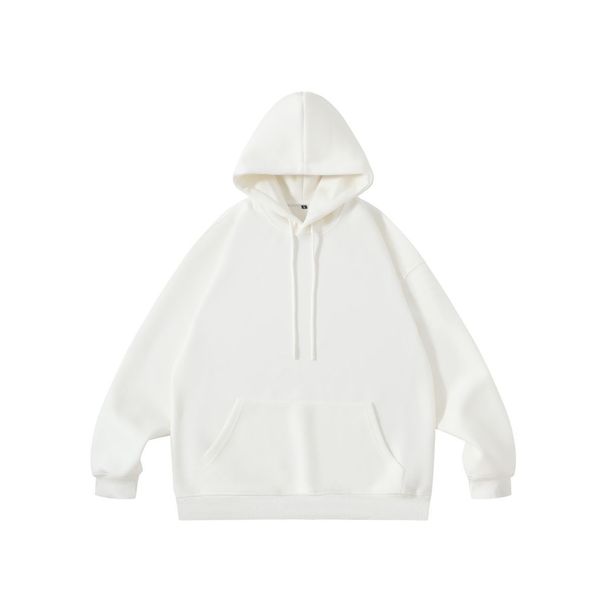 Felpa con cappuccio oversize corta da uomo FW777 in stile giapponese, pile pesante 420 GSM_voghion.com