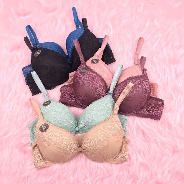 cross-underwear women's sexy thin push-up lace fabric comfortable breathable beautiful back bra_voghion.com