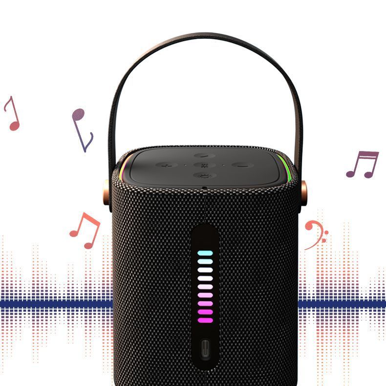 2025 New Outdoor Portable Wireless Bluetooth High Volume Subwoofer Colorful Handheld Speaker S24_voghion.com