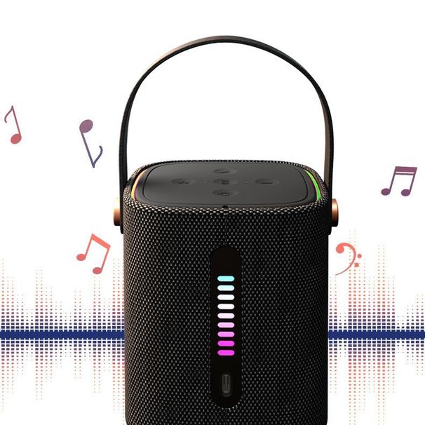 2025 New Outdoor Portable Wireless Bluetooth High Volume Subwoofer Colorful Handheld Speaker S24_voghion.com