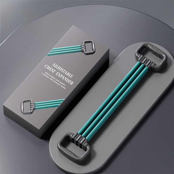 Attrezzatura per l'allenamento dei muscoli del torace e delle spalle a sei tubi per uomini e donne, per uso domestico, con fascia elastica e corda di resistenza per braccia e braccia._voghion.com