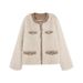 Faux Fur Jacket – Short Plush Toscana Fox Coat In Cream (S-XL, Winter-Ready)_voghion.com