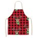 Cross-Border Direct Supply Christmas Series Linen Apron Kitchen Household Sleeveless Hanging Neck Unisex Stain-Resistant_voghion.com