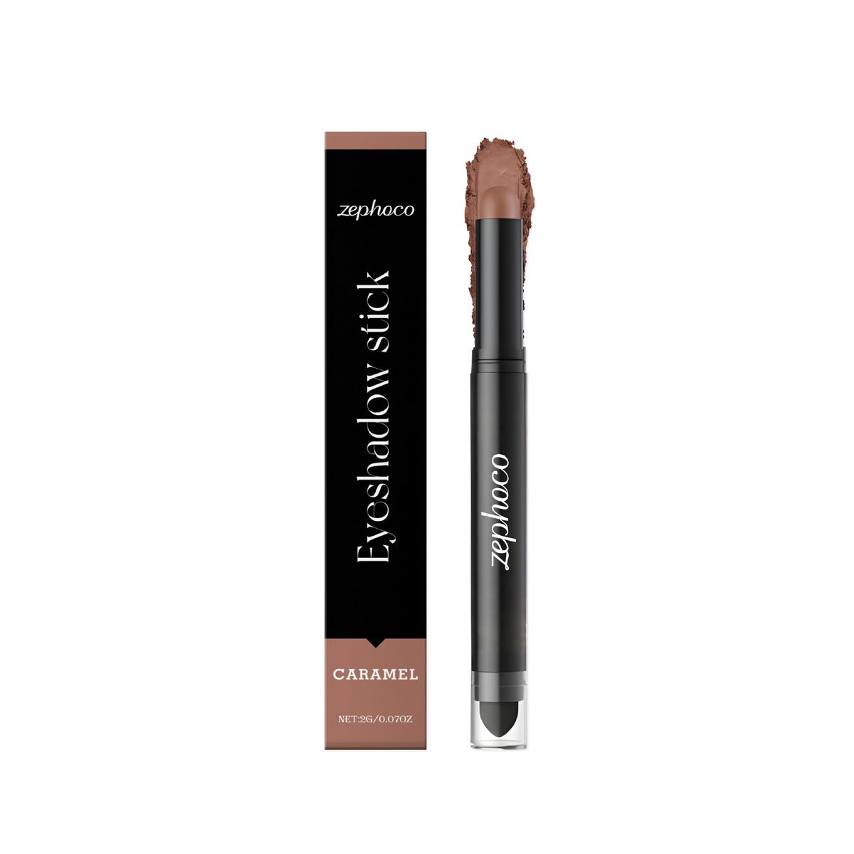 Zephoco Caramel Natural Color Brightening Easy To Apply Daily Use Eyeshadow Stick_voghion.com