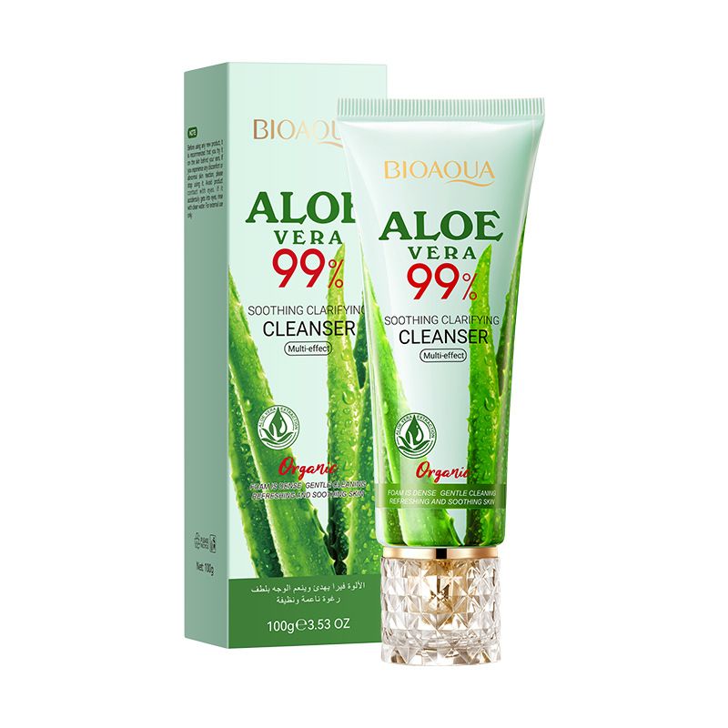 Full English Aloë Vera Gezichtsreiniger 100g BIOAOUA Verzachtende, Milde Reinigende Gezichtsreiniger_voghion.com