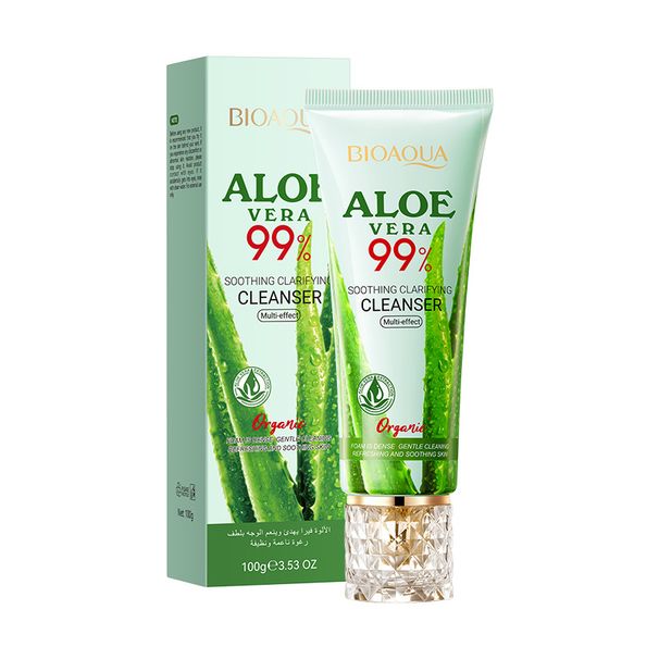 Full English Aloë Vera Gezichtsreiniger 100g BIOAOUA Verzachtende, Milde Reinigende Gezichtsreiniger_voghion.com
