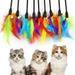 Brinquedos interativos para gatos, brinquedo para provocar gatos, varinha para gatos, gatinhos, ambientes internos e externos_voghion.com