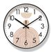 Yipula 6633 Reloj de pared nórdico simple de cuarzo para sala de estar, silencioso y con barrido de segundos._voghion.com