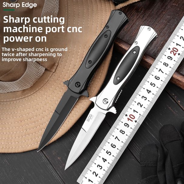 Buitenmes van roestvrij staal, opvouwbaar, zelfverdediging, klein fruitkampeermes met hoge hardheid_voghion.com