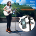 Supporto da pavimento per microfono, treppiede in metallo professionale, pieghevole, portatile, per cantare sul palco, karaoke_voghion.com
