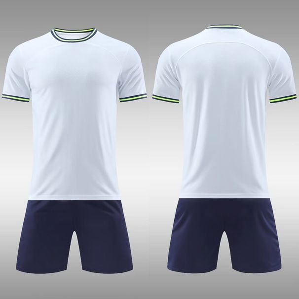 22-23 Light Board Trikot, kurzärmliges weißes Fußballset für Erwachsene, Teamtrikot_voghion.com