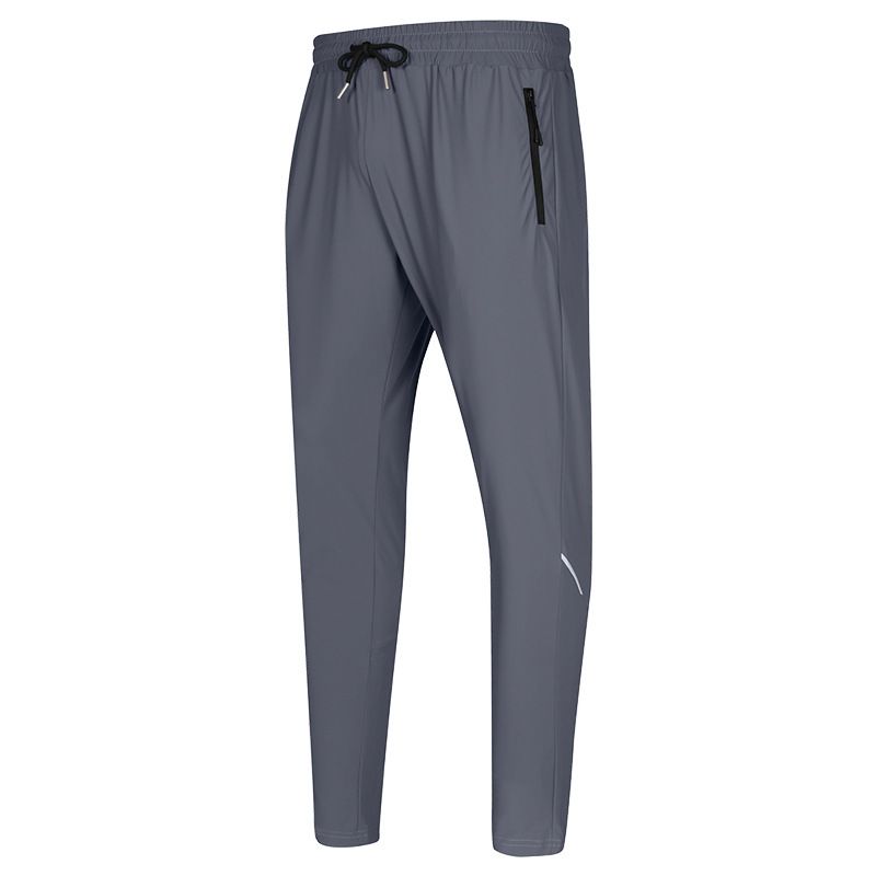 „Freizeithose aus Eisseide für Herren – Leichte und atmungsaktive Sommerjogginghose für Fitnessstudio, Laufen und Alltag (Schwarz/Dunkelgrau/Königsblau/Khaki)“_voghion.com