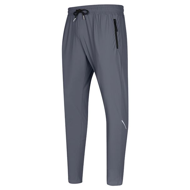 „Freizeithose aus Eisseide für Herren – Leichte und atmungsaktive Sommerjogginghose für Fitnessstudio, Laufen und Alltag (Schwarz/Dunkelgrau/Königsblau/Khaki)“_voghion.com