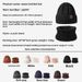 Cappello lavorato a maglia casual con protezione per le orecchie, unisex, invernale, caldo e spesso, in due pezzi_voghion.com