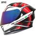 DOT & 3C Certified Full Face Motorcycle Helmet With Dual Visor & Bluetooth, SEVS ABS Racing Helmet For Men & Women (Multiple Colors/Sizes)_voghion.com