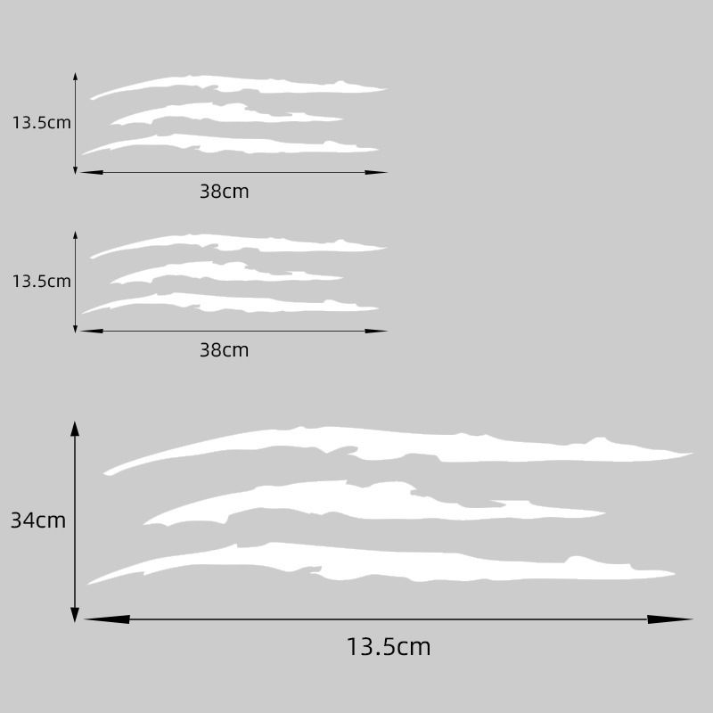 Adesivo decorativo per cofano anteriore auto, impermeabile, con artiglio, motivo fantasma, motivo motore._voghion.com