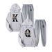 2024 Ny herrtröja KING QUEEN Lös Casual Hooded Printed Par Set_voghion.com