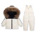 Premium Kids Winter Down Jacket Set – Soft & Warm Toddler Snowsuit (50-55% White Duck Down, 1-3Yrs, 80-100cm, Unisex, Zipper Closure)_voghion.com