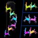 Solar-Powered Christmas Wind Chime Lights - Outdoor Holiday Decor With 7 Color Changing LEDs (Black Shell Design Waterproof)_voghion.com