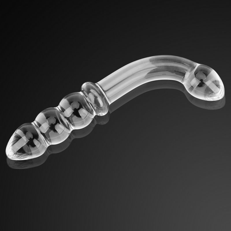 2 i 1 glass Dildo Butt Plug Anal Leker For Kvinner l Baller Menn Prostata Massasjeapparat Anus Dilator Sexspill Voksen 18_voghion.com