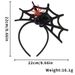 Halloween Party Headband - Witch Hat With Spider, Bat, And Gothic Designs For Costume Parties And Cosplay Three Dimensional Witch Hat Spider Headband_voghion.com
