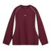 Men's Contrast-Panel Sporty Long Sleeve Tee – UV Protection Breathable Polyester Top With Embroidered Lettering_voghion.com
