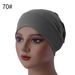 Turbante para mujer, gorro pequeño con base de algodón mercerizado, gorro musulmán tipo jersey que oculta el cabello, gorro elástico de alta elasticidad y antibolitas._voghion.com