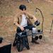Outdoor multifunctional adjustable metal long arm portable folding desk holder, camping lamp holder_voghion.com