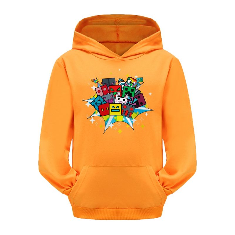 Geometry Dash geometrinis sprinto krepšys berniukams ir mergaitėms su gobtuvu 3041_voghion.com