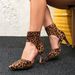 Damenschuhe LeopardStiletto Cross Print Reißverschluss High Heels Mule Damenschuhe Border High Heels Damen_voghion.com