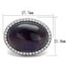 TK3083 - High polished (no plating) Stainless Steel Ring with Semi-Precious Amethyst Crystal in Amethyst_voghion.com