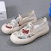 2025 New Fisherman Comfortable And Breathable Canvas Sho, Women's With One Step, Soft Sole, Not Tiring Feet, Mom's_voghion.com