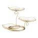 Handcrafted European-Style 3-Tier Metal Fruit Basket - Elegant Multi-Purpose Display Stand For Home & Commercial Use (Gold/Black)_voghion.com