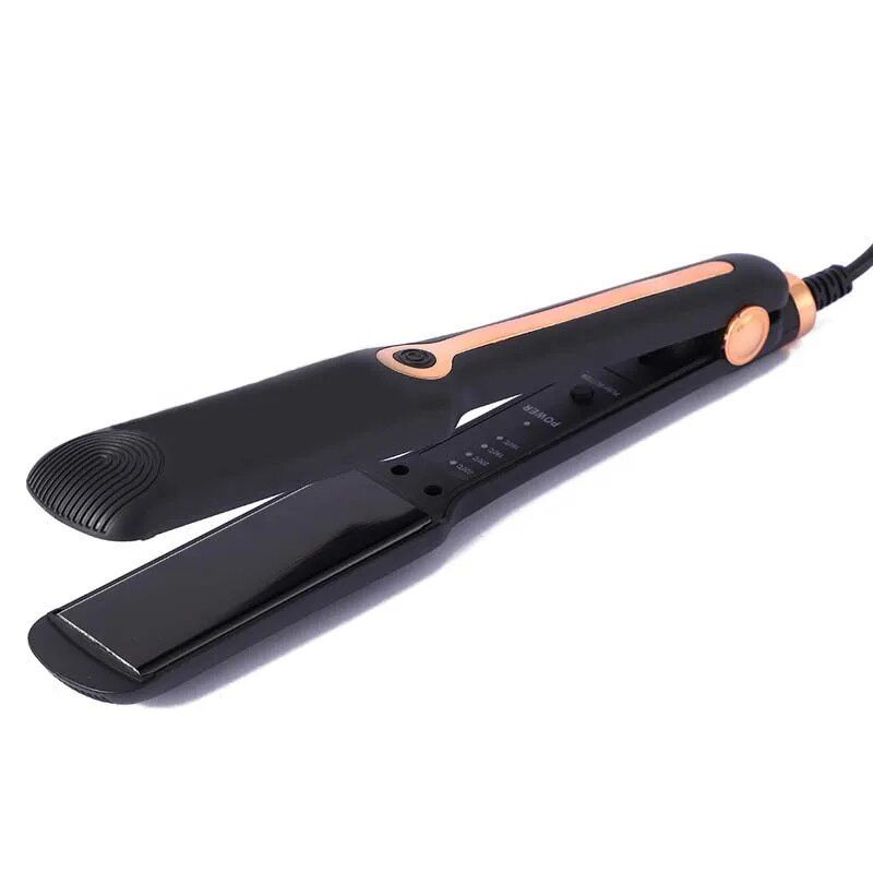Hair Straightener Fast Ptc Instant Heating Ceramic Plate Flat Iron Adjustable Temperature 2 In 1 Straight Curler Styling Tool_voghion.com