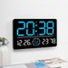 New Living Room Wall Simple Modern LED Digital Bluetooth Automatic Time Setting Electronic Clock 6667_voghion.com