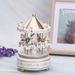 Creative Fantasy Christmas Holiday Decor Carousel Music Box Easy Use Carousel Ferris Wheel Ornaments_voghion.com