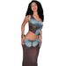 2025 Autumn New Style Asymmetrical Off-Shoulder Crop Top Personalized Printed Vest Elegant Slim Fit Bodycon Skirt Set_voghion.com