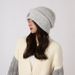 2023 new knitted autumn winter warm windproof and proof skiing couple cold with wool hat for women_voghion.com