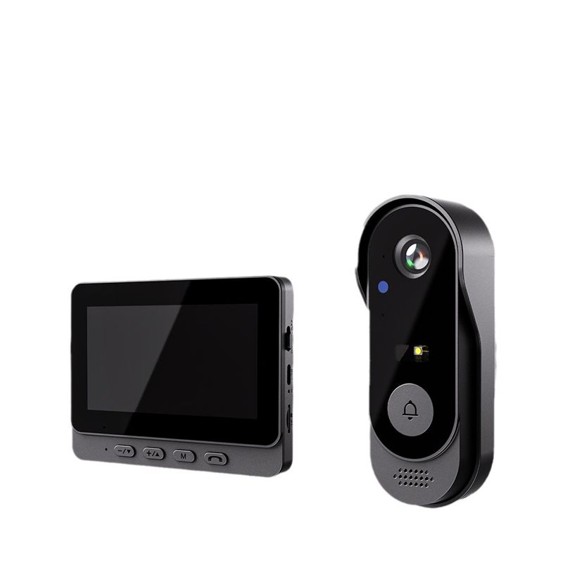 Sonnette vidéo étanche X8 pour intérieur, appairage d'écran gratuit, interphone vidéo de surveillance à domicile, capture de vision nocturne HD_voghion.com