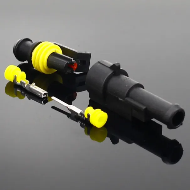 2-5 Sets Kit 2 Pin 1/2/3/4/5/6 Pins Way AMP Super Seal Waterproof Electrical Wire Connector Plug For Car Waterproof_voghion.com