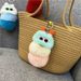 Tas Charm Nieuwe Schattige Rups Sleutelhanger Cartoon Pluche Pop Tas Hanger Creatieve Auto Sleutelhanger Klein Cadeau_voghion.com