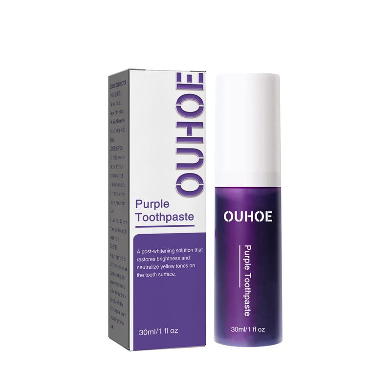 Η OUHOE Purple καθαρίζει τους λεκέδες, φροντίζει τα ούλα, αναπνέει και αναζωογονεί την οδοντόκρεμα λεύκανσης_voghion.com