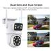 Gun Ball Linkage Dual Lens 8MP Dual Screen PTZ HD Camera Wireless Only Monitoring Waterproof XM_voghion.com