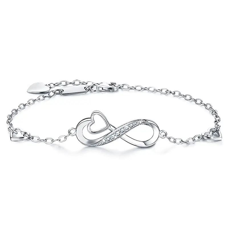 Bracciale S 8 caratteri ∞ Gioielli di moda Forever Love Accessori in argento_voghion.com
