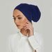 Women's Hijab solid color bottoming hat comfortable breathable hat modal cotton forehead cross two way turban hat_voghion.com